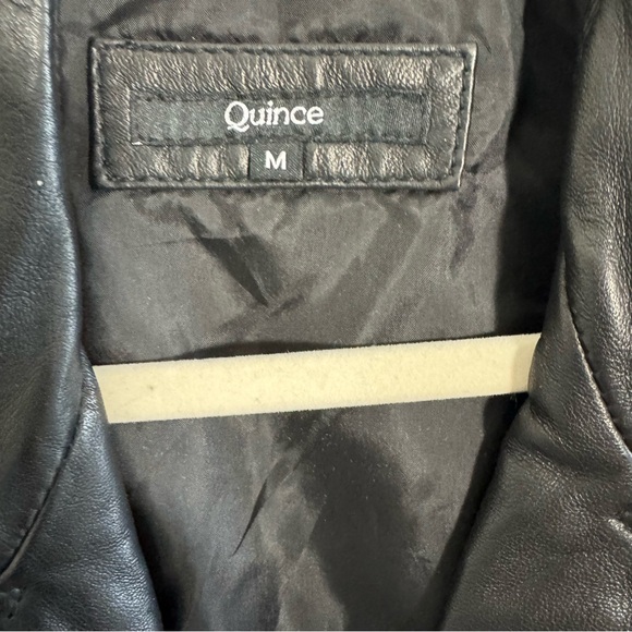 Quince Black Genuine Leather Moto Jacket
Size Medium - Picture 8 of 12